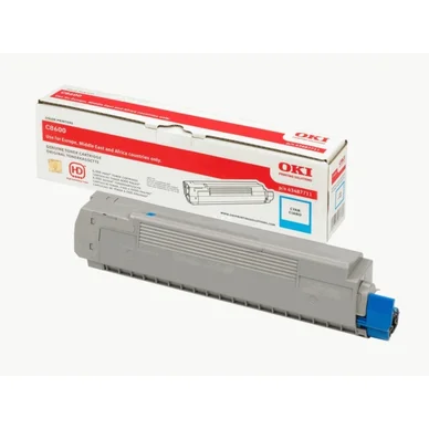 OKI Tonerkassette cyan 6.000 sider 43487711 Modsvarer: N/A billede