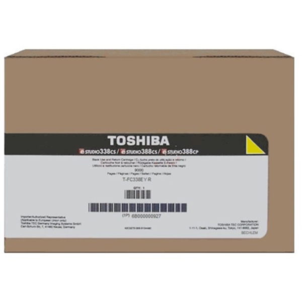 TOSHIBA Tonerkassett gul Return Prog 6.000 sider 6B0000000927 Tilsvarer: N/A