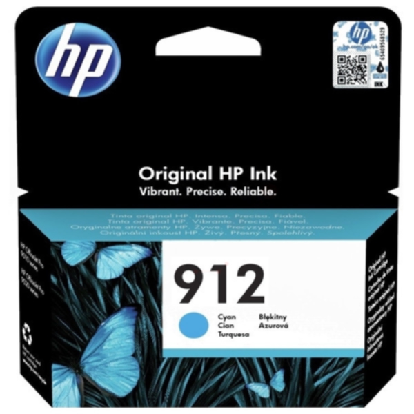 HP HP 912 Blekkpatron cyan 3YL77AE Tilsvarer: N/A