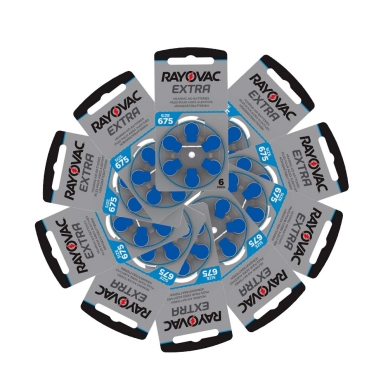 RAYOVAC alt Rayovac Extra Advanced ACT 675 blå 10-pack