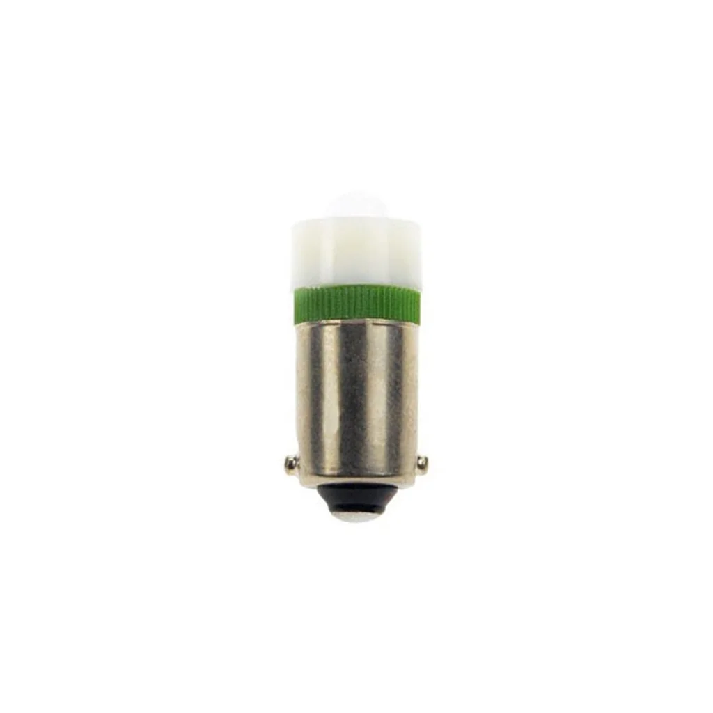 Grön LED signallampa Ba9s T10x27 24V