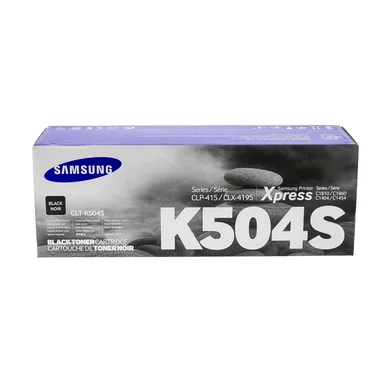 Samsung Tonerkassette sort, 2.500 sider CLT-K504S Modsvarer: N/A billede