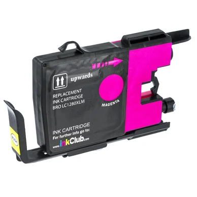 inkClub Blækpatron magenta KBA056 Modsvarer: LC1280XLM