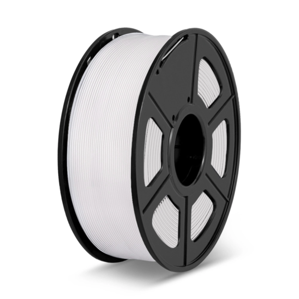 Sunlu Sunlu Sunlu Filament PLA - 1.75mm - 1kg Hvit PLA-filament,3D skrivarförbrukning