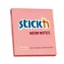 Stick'n Notesblok 76x76 100 Blad Neon Lyserød