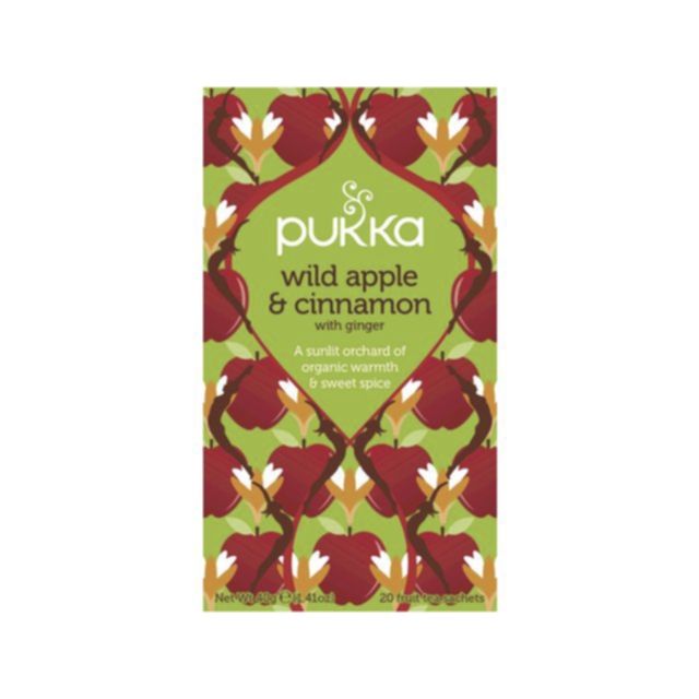 Pukka Wild Apple & Cinnamon tepåsar 20-pack