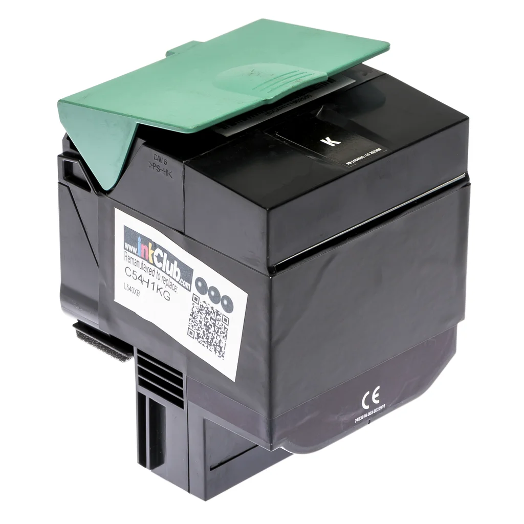 Tonerkassett, ersätter Lexmark C540H1KG, svart, 2.500 sidor