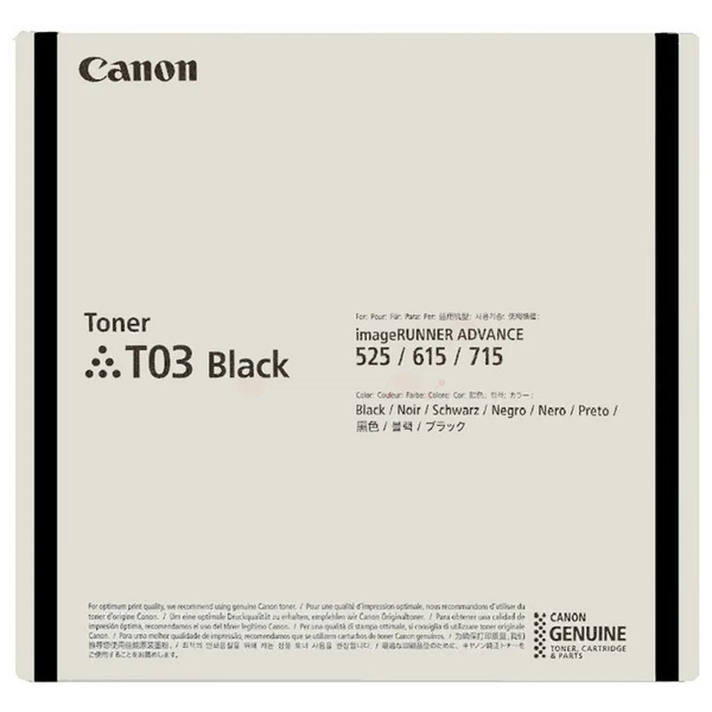 Canon T03 Tonerkassett Svart