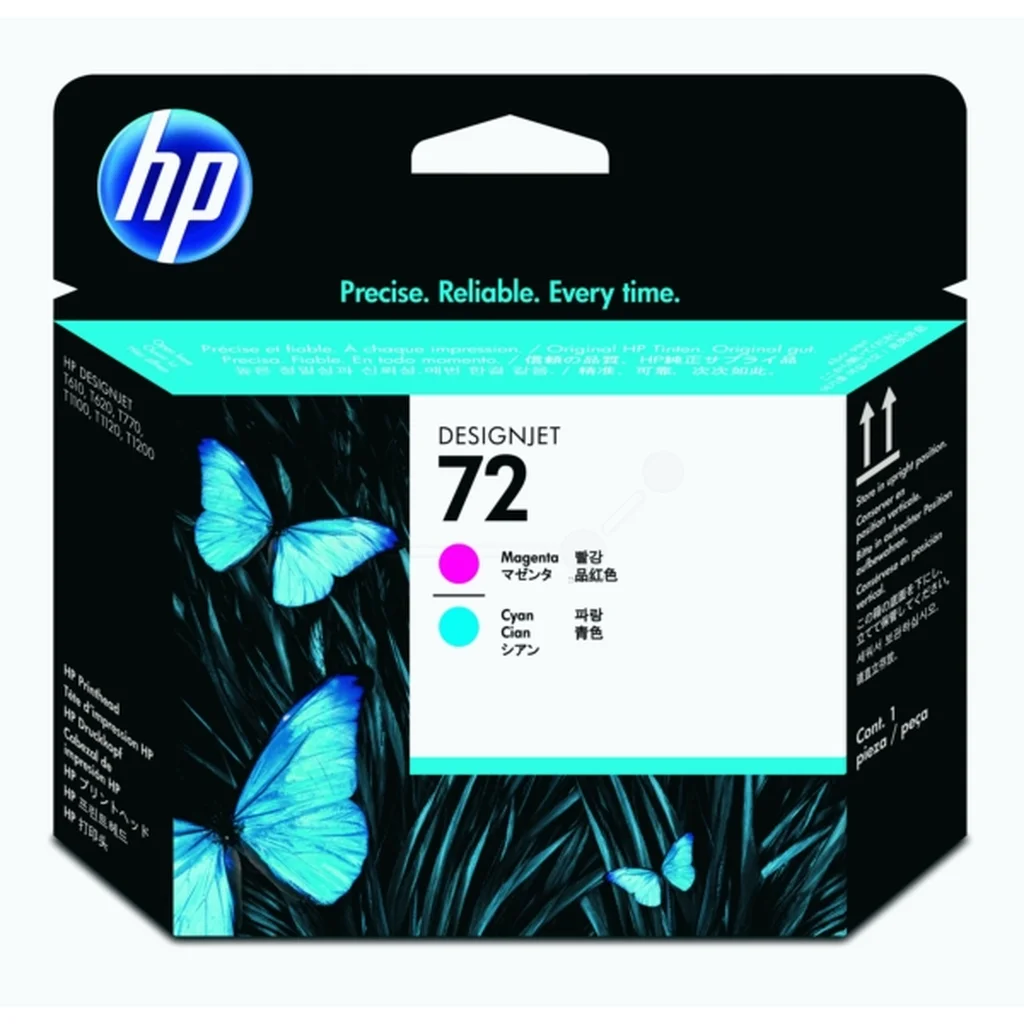 HP 72 Skrivhuvud cyan/magenta