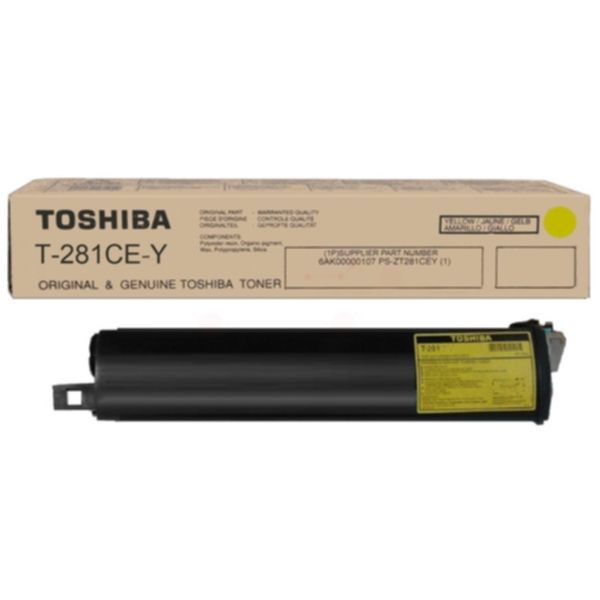 TOSHIBA TOSHIBA T-281 C EY Tonerkassett Gul 6AK00000107 Tilsvarer: N/A