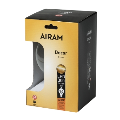 AIRAM alt Airam LED DECOR G125 5W/822 E27 DIM