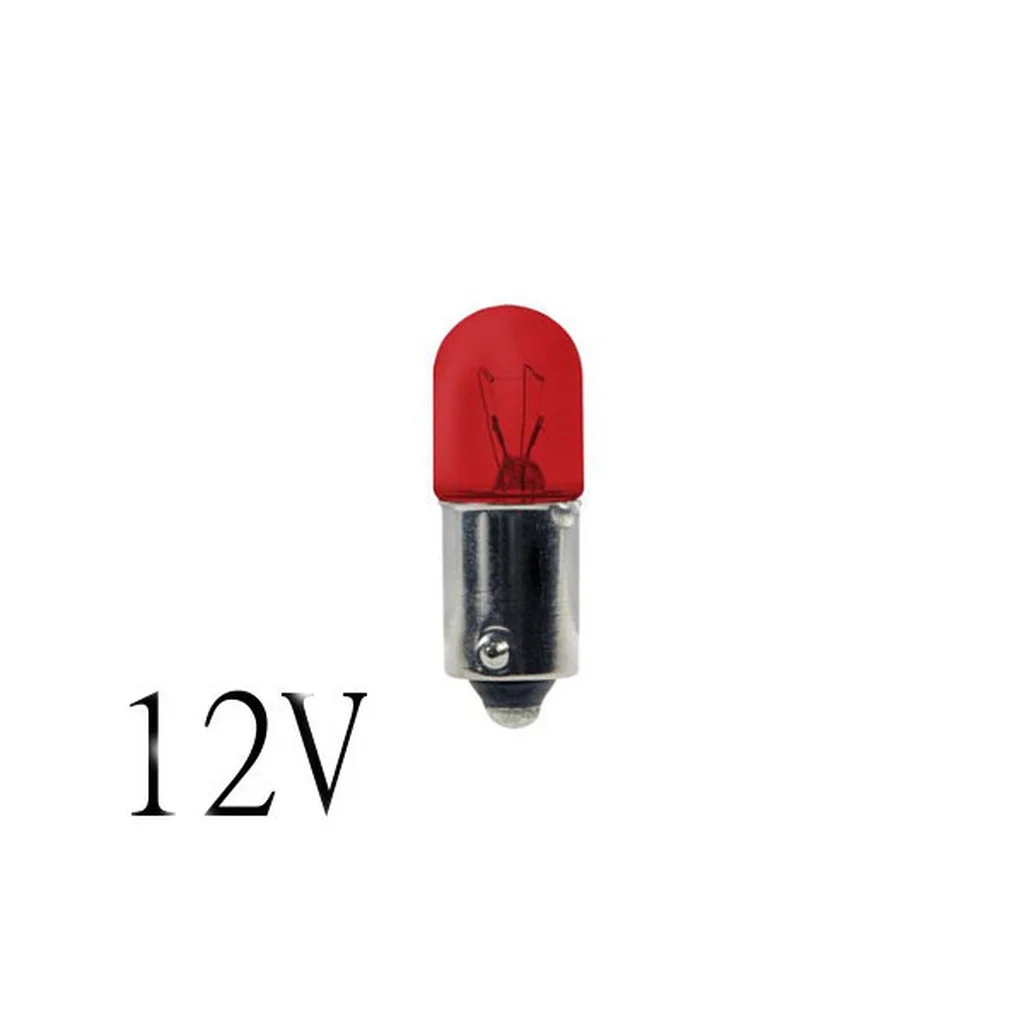 Bosma röd signallampa Ba9s T10x28 4W 12V