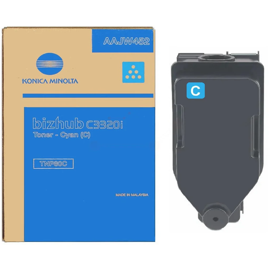 Konica Minolta TNP-80 C Tonerkassett Cyan