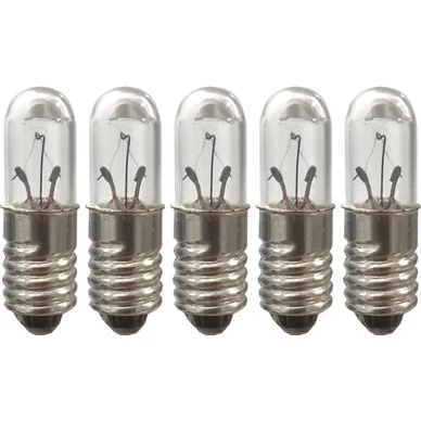 Glödlampa E5 1,2W 12V, 5-pack