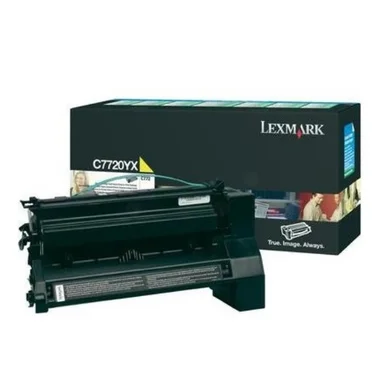 Lexmark Tonerkassette gul 15.000 sider, høj kapacitet return C7720YX Modsvarer: N/A