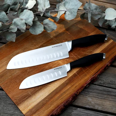 Knivset Subarashii Santoku kockknivar, 2-pack