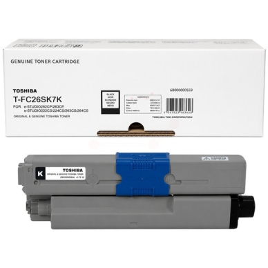 TOSHIBA Tonerkassette sort 7.000 sider T-FC26SKHC Modsvarer: N/A