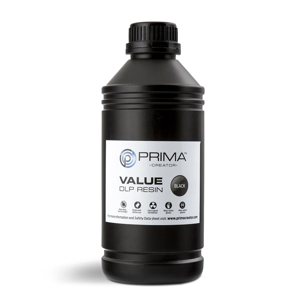 PrimaCreator Value UV / DLP Resin 1000 ml Svart