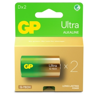 GP BATTERIES alt GP Ultra Alkaline Batteri D/LR20/13AU 2-pack