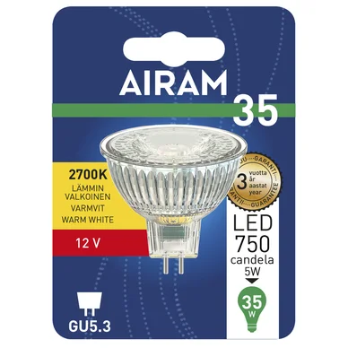 12V GU5.3 LED-lampa 4,5W 2700K 345 lumen 12V GU5.3 LED-lampa 4,5W 2700K 345 lumen