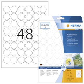 HERMA Movables Ablösbare Etiketten A4, Ø30mm (25)