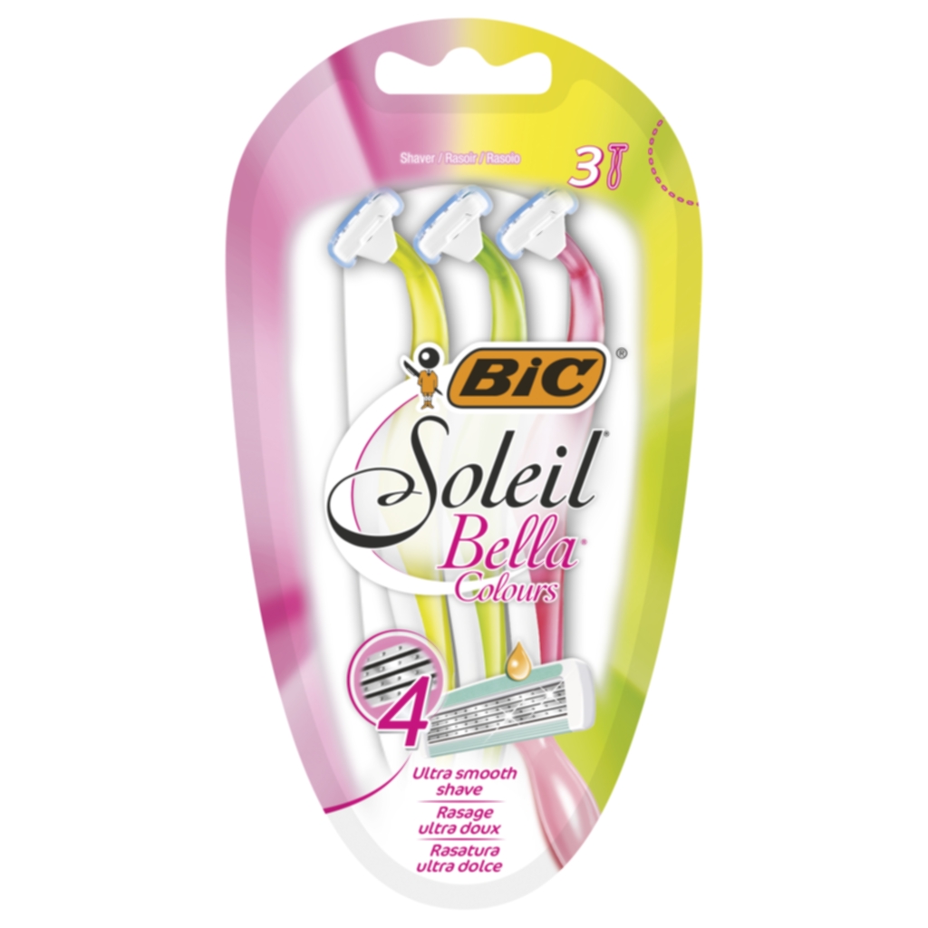 Bic BIC Soleil Bella Colours engangshøvler, 3 stk.