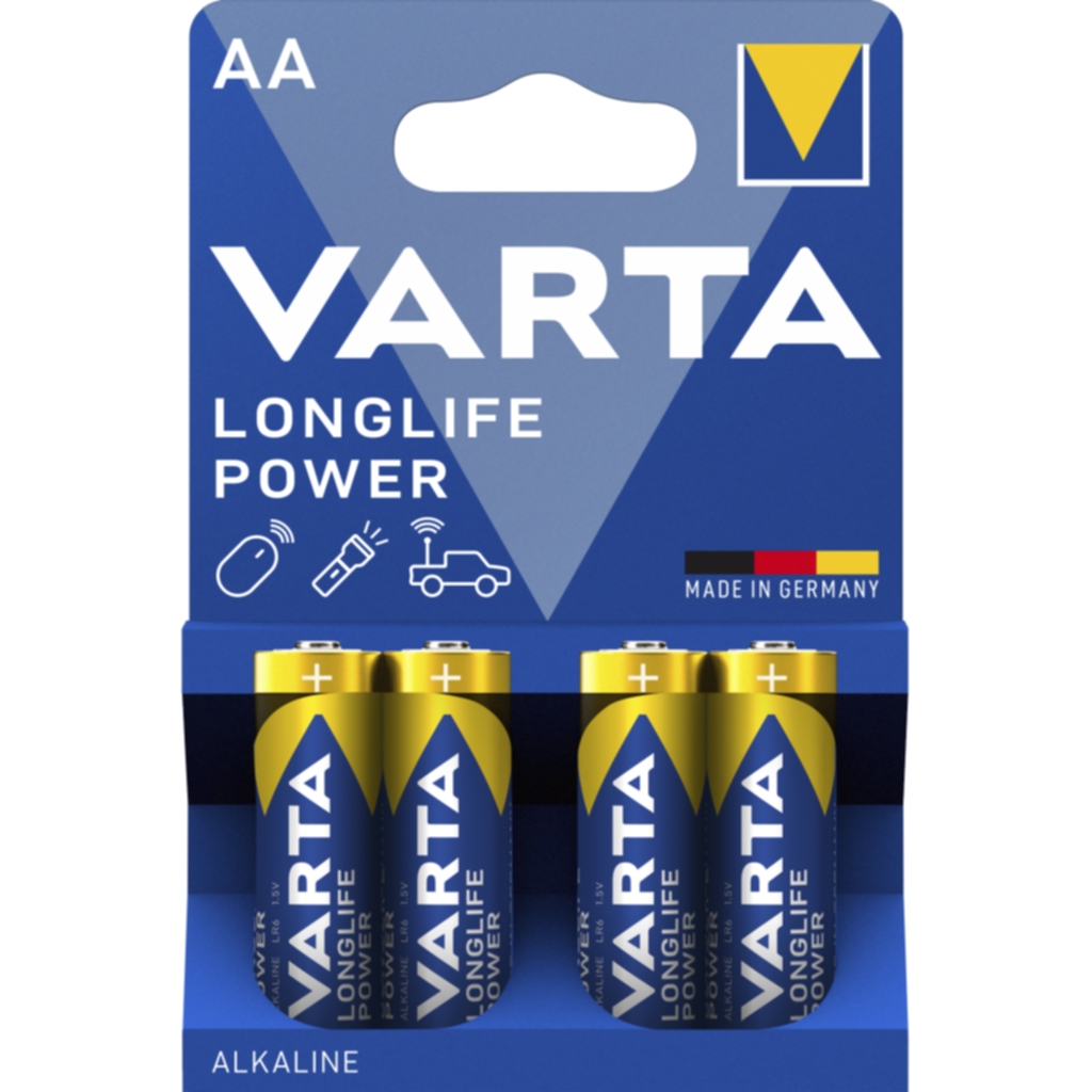 Varta Longlife Power batteri - AA, 4-Pack