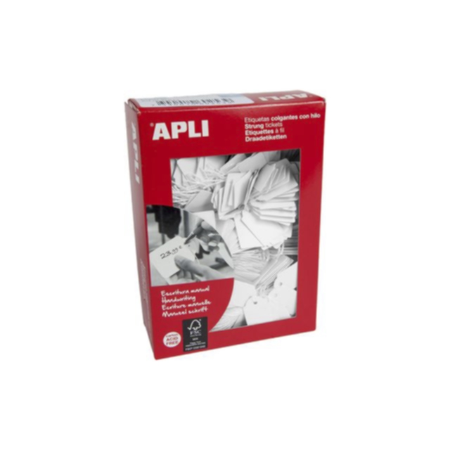 Other APLI Etikett med streng 13x20mm 1000/fp Kontorrekvisita,Merking