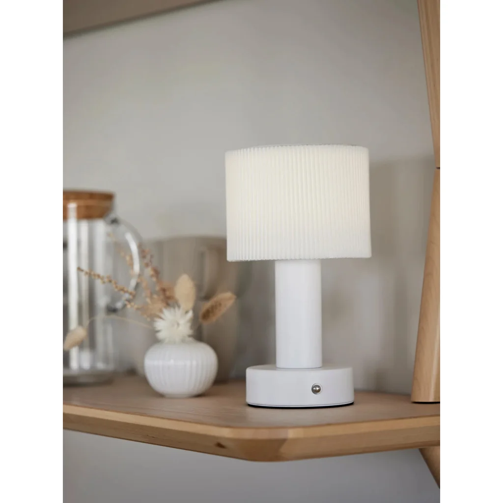 Tiara Bordslampa Laddbar vit