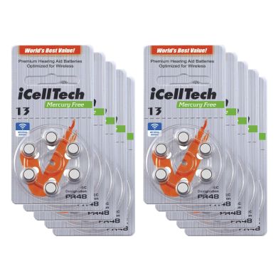 iCellTech alt iCellTech PR48/ZA13/DA13/V13 10-p Hörapparatsbatteri