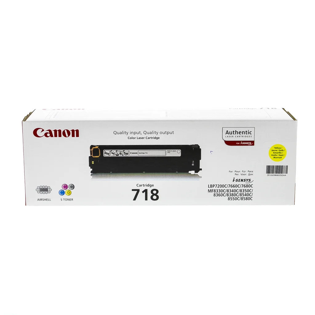 Canon 718Y Tonerkassett Gul