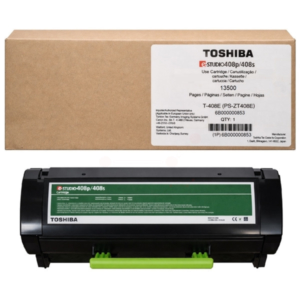 TOSHIBA T-408E Tonerkassett Svart