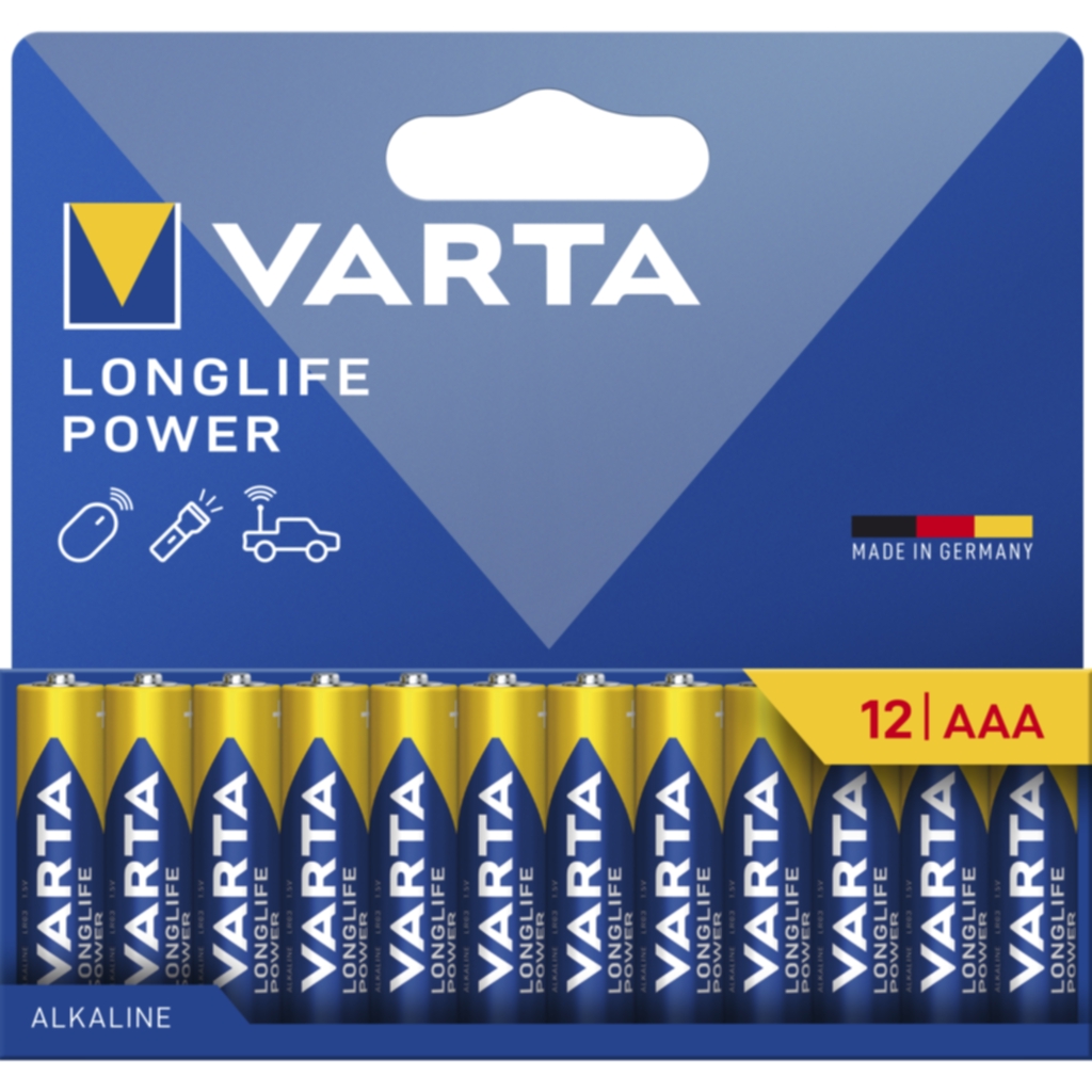 Varta Longlife Power AAA-batteri - 12-pack
