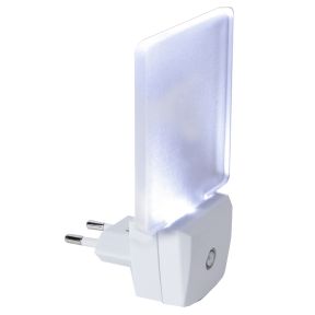LED nattlampe Frostet EUR plugg 0,5W