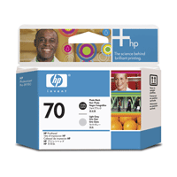 HP alt HP 70 Skrivehode fotosvart/grå