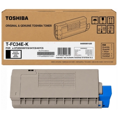 TOSHIBA TOSHIBA T-FC 34 EK Tonerkassette sort 6A000001530 Modsvarer: N/A