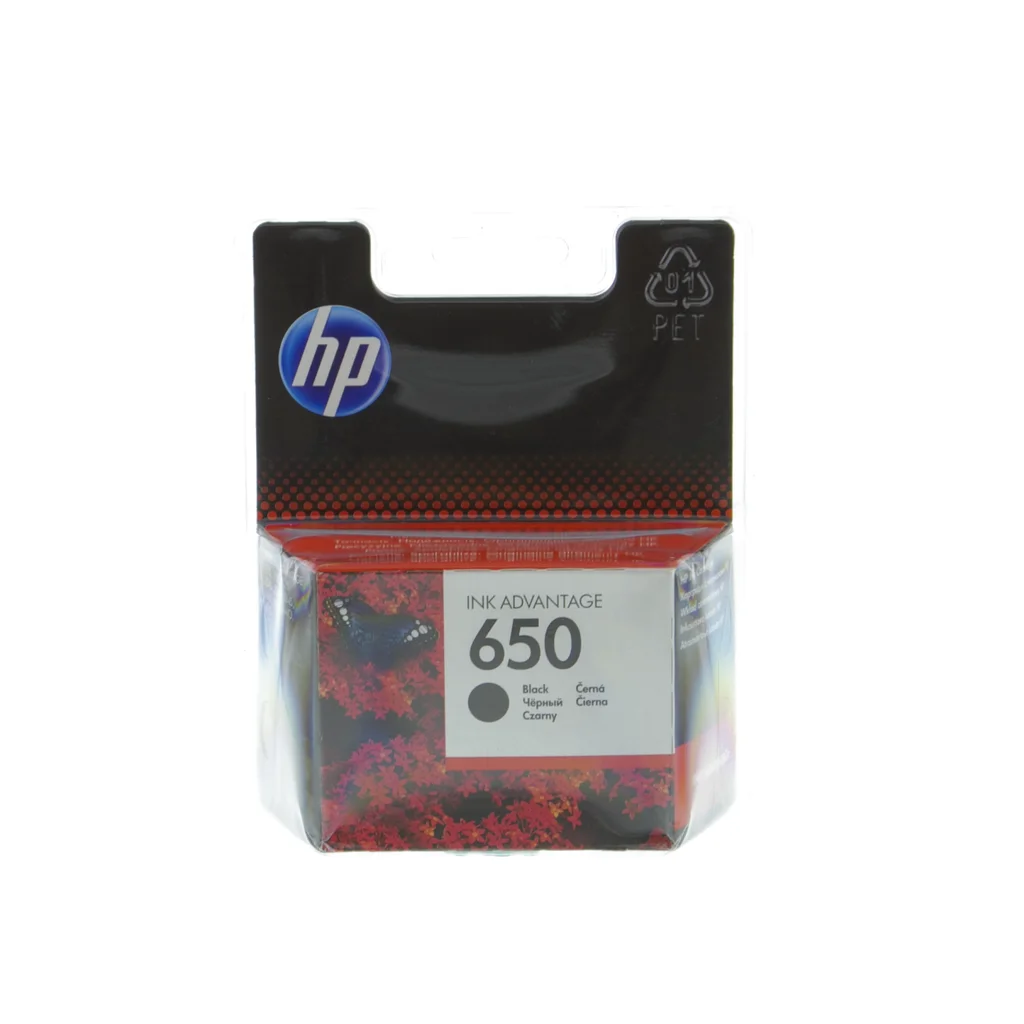 HP 650 Bläckpatron Svart