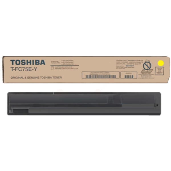 TOSHIBA Tonerkassett gul 35.400 sider T-FC75EY Tilsvarer: N/A