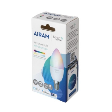 AIRAM alt Smart RGB LED-lampa E14 4,5W 2700K-6500K 