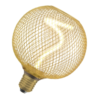 LED Lampa E27 Filament Spiral Glob Guld 170lm DIM 3,5W/818