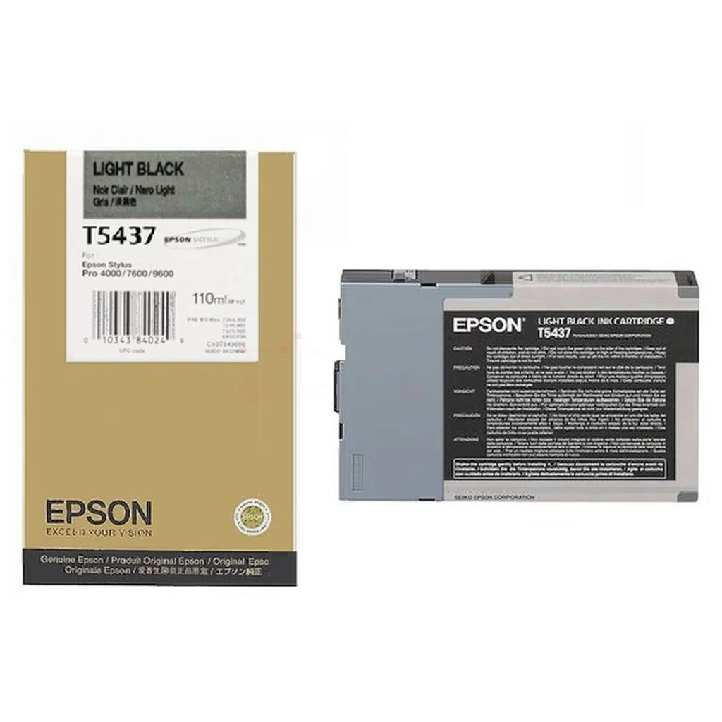Epson T5437 Bläckpatron Ljussvart