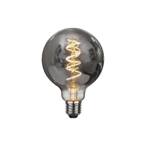 Dekoration LED filament E27 G95 Smoked