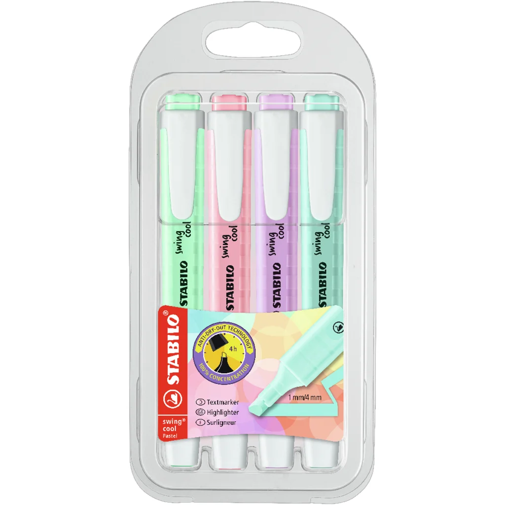 STABILO Swing Cool Pastell 4 Pack Version 1