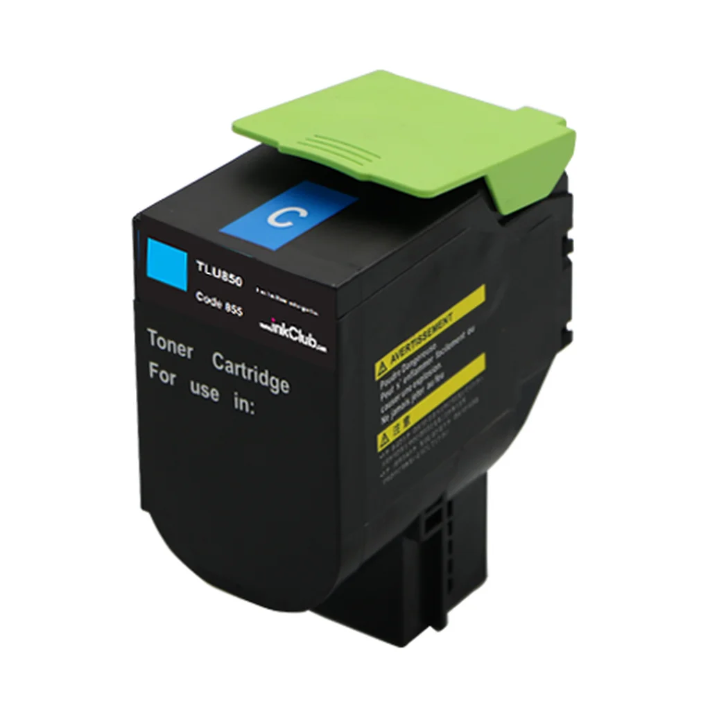 Tonerkassett, ersätter Lexmark 802HC, cyan, 3.000 sidor