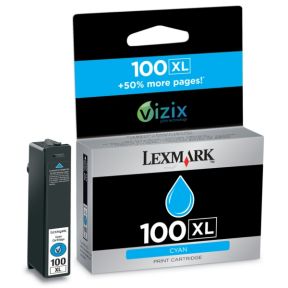 Lexmark 100XL Bläckpatron cyan, 600 sidor