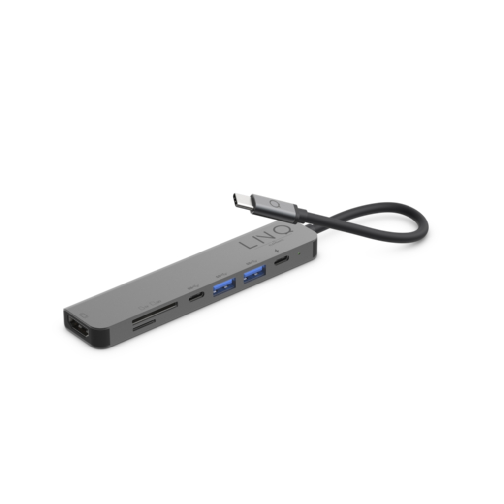 LINQ LINQ 7 in 1 PRO USB-C Multiport Hub Adaptere og omformere,Kablar,USB-hub