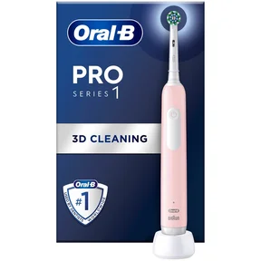 Oral-B Pro 1 Series 1 Eltandborste Pink + Extra Refill