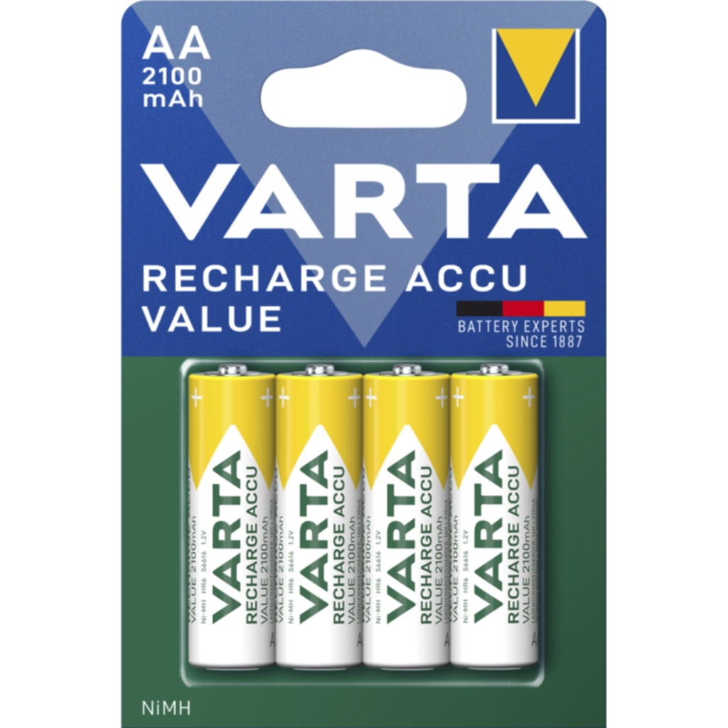 Varta Uppladdningsbar Accu Value AA 2100mAh 4 Pack