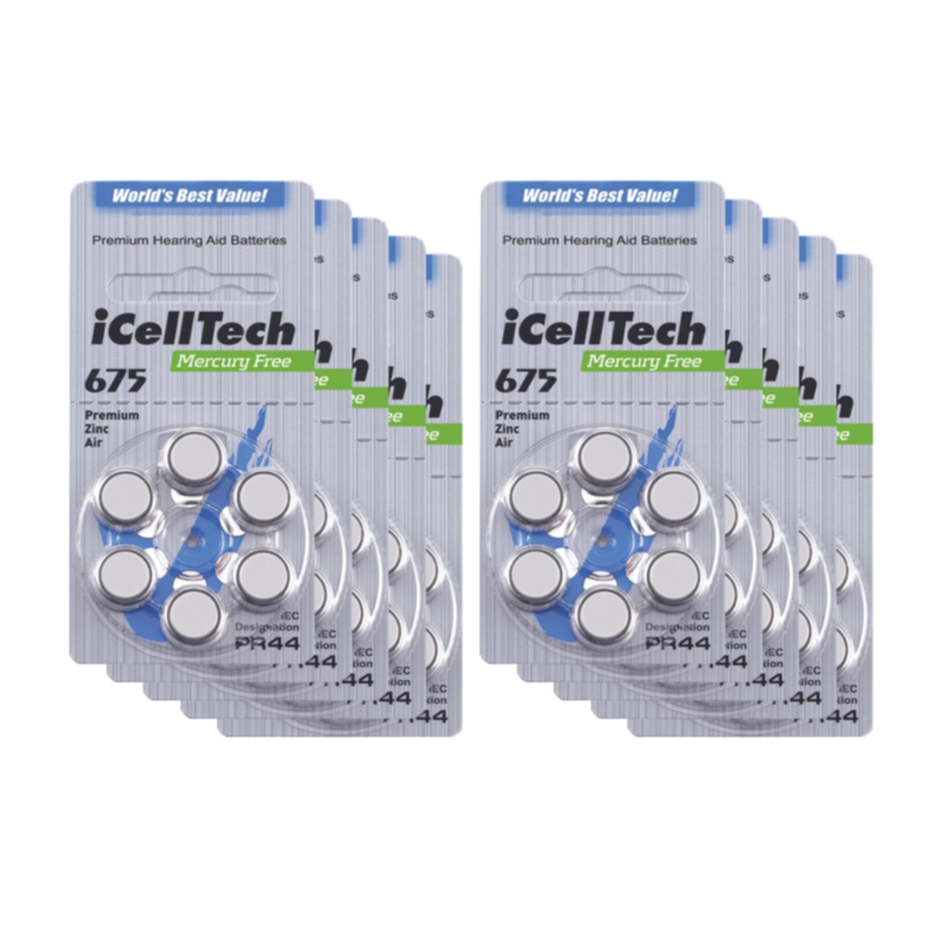 iCellTech ICellTech PR44/ZA675/DA675 Batterier og ladere,Batterier til høreapparat