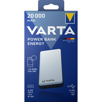 Varta Varta Power Bank Energy 20000mAh 57978101111 Modsvarer: N/A